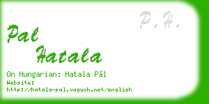 pal hatala business card