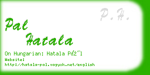 pal hatala business card